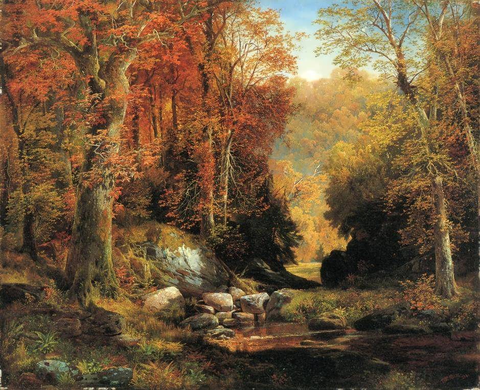 ThomasMoran-CresheimGlenWissahickonAutumn1