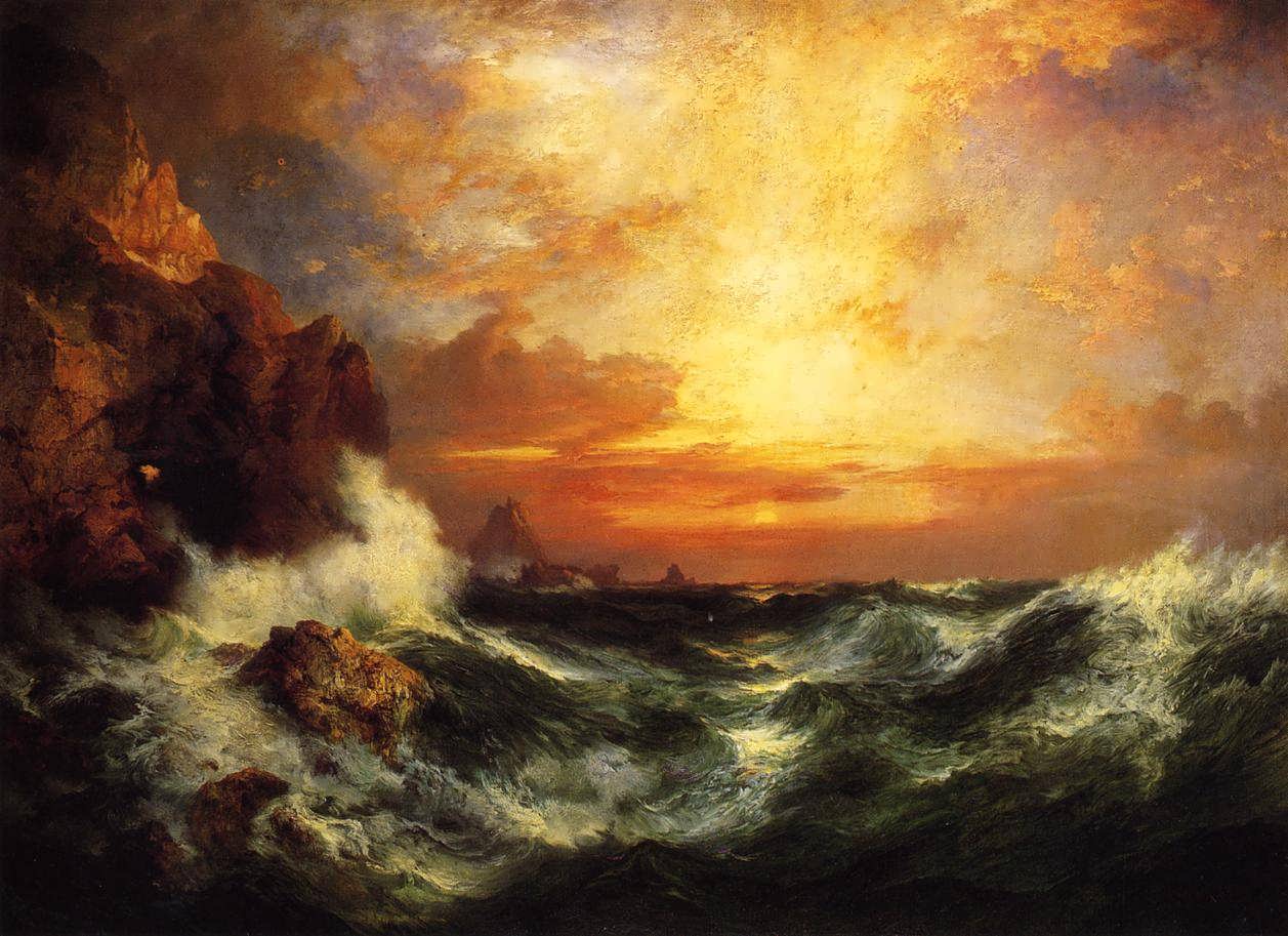 ThomasMoran-SunsetnearLandsEndCornwallEngland1