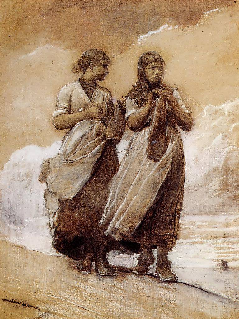 WinslowHomer-FishergirlsonShoreTynemouth