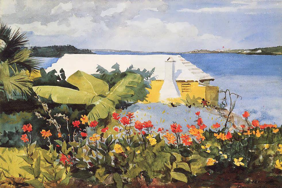 WinslowHomer-FlowerGardenandBungalowBermuda