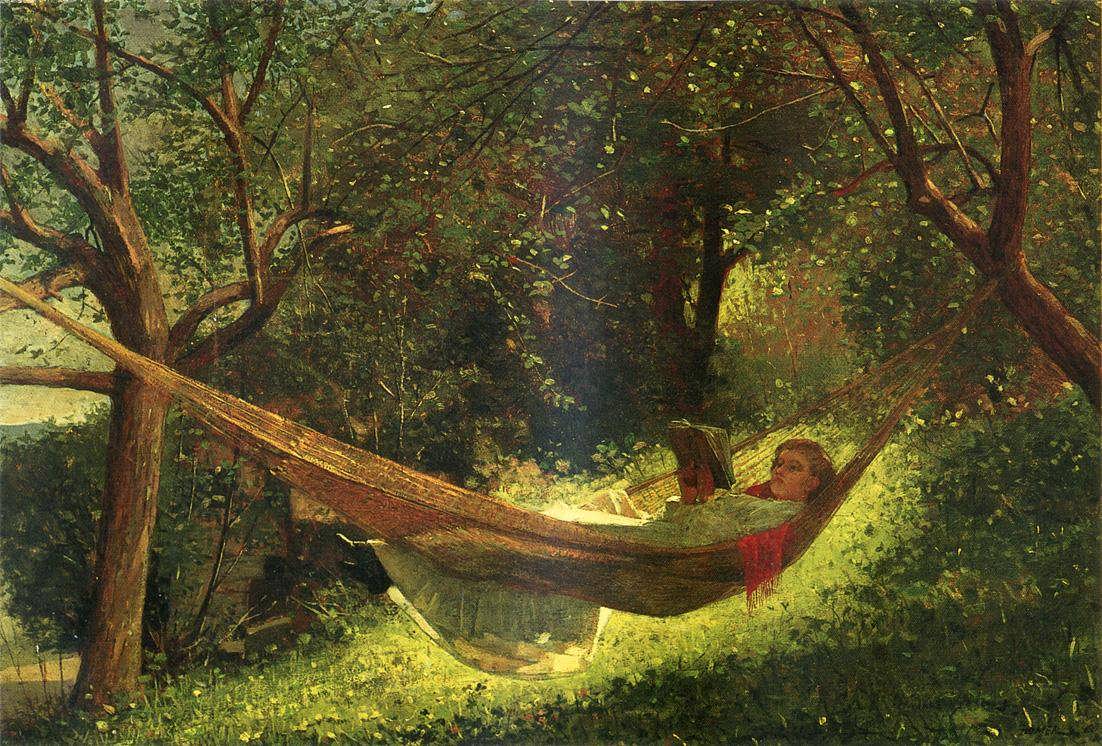 WinslowHomer-GirlinaHammock