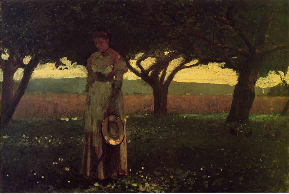 WinslowHomer-GirlintheOrchard2