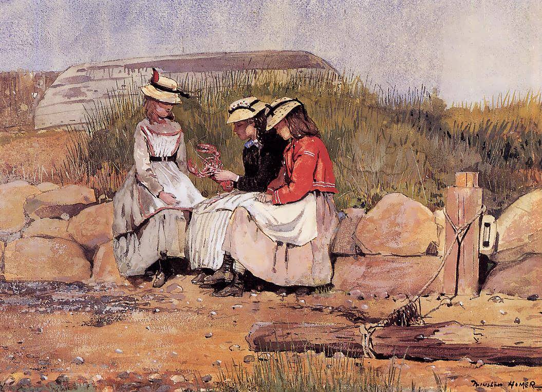 WinslowHomer-GirlswithLobsterakaAFishermansDaughter