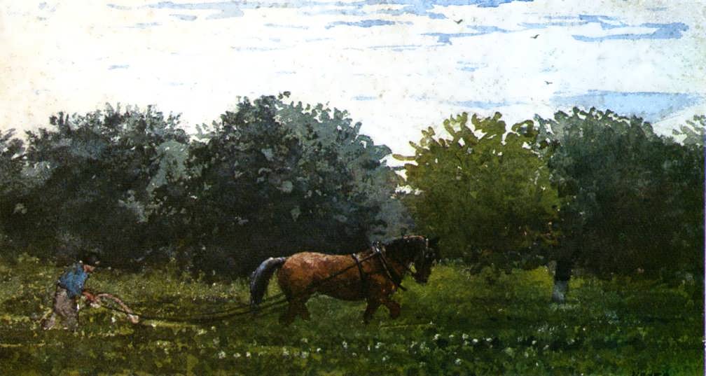 WinslowHomer-HorseandPlowmanHoughtonFarm