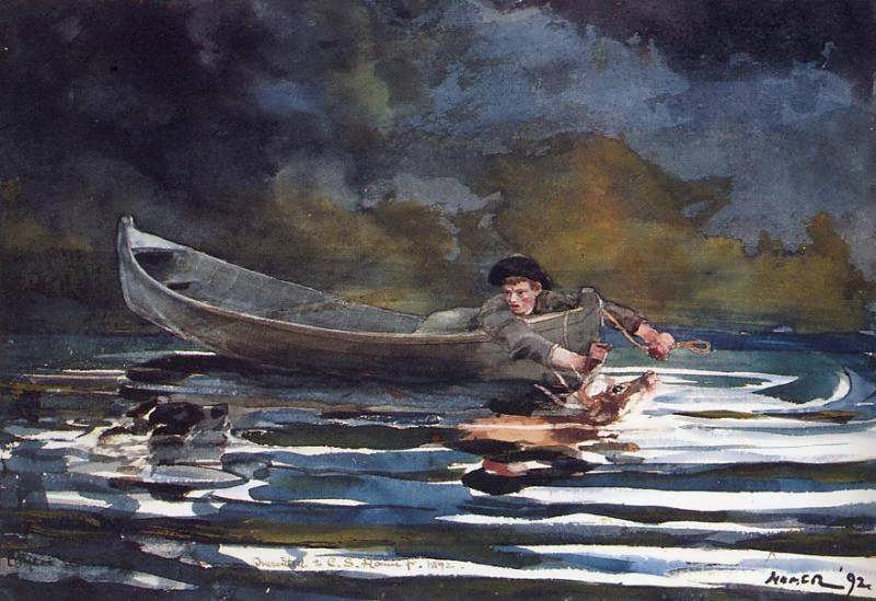 WinslowHomer-HoundandHuntersketch