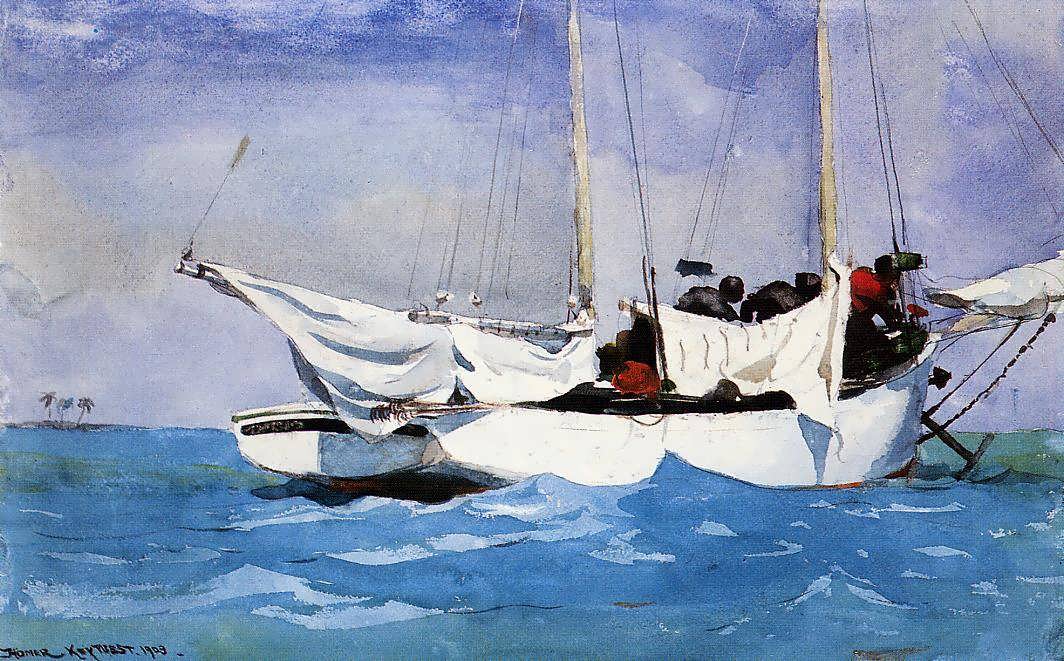 WinslowHomer-KeyWestHaulingAnchor