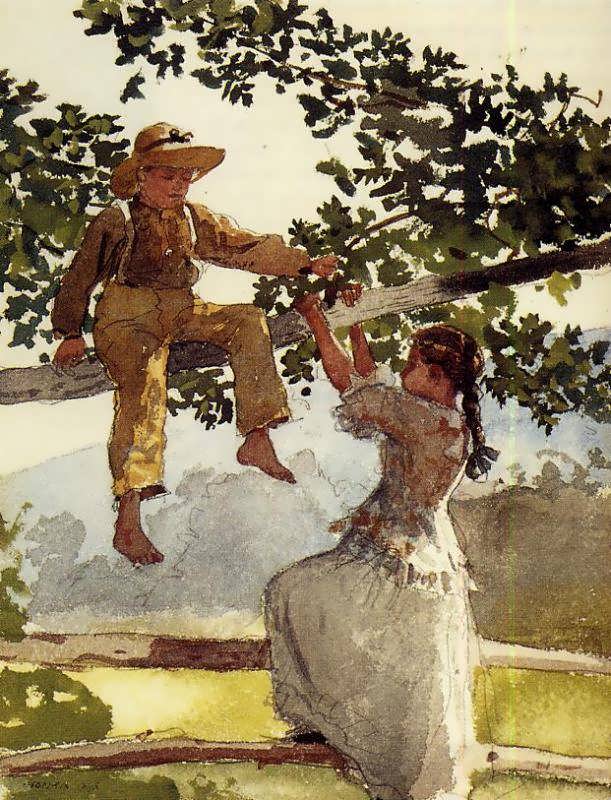 WinslowHomer-OntheFenceakaOntheFarm