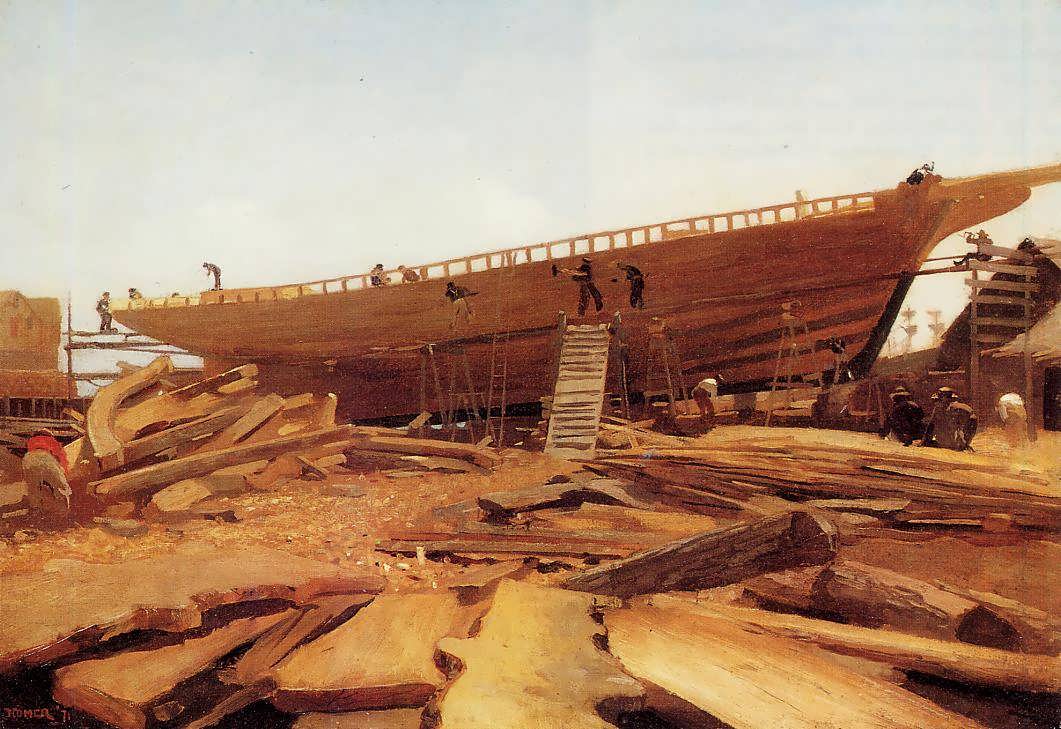 WinslowHomer-ShipbuildingatGloucester