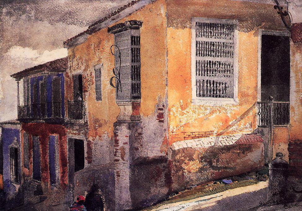 WinslowHomer-StreetCornerSantiagodeCuba