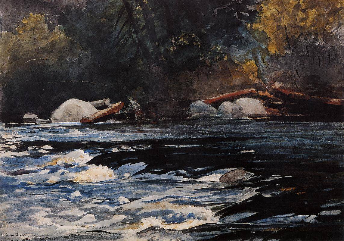 WinslowHomer-TheRapidsHusdonRiverAdirondacks1