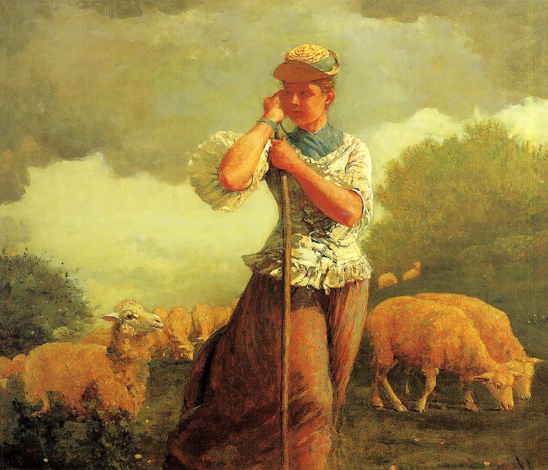 WinslowHomer-TheShepherdessakaTheShepherdessofHoughtonFarm1