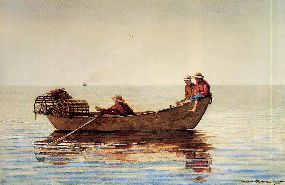 WinslowHomer-ThreeBoysinaDorywithLobsterPots1