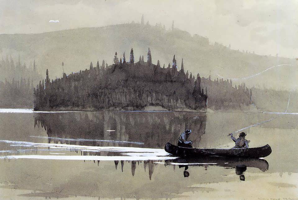 WinslowHomer-TwoMeninaCanoe1