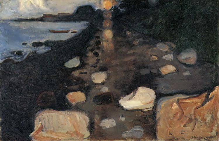 munch-MoonlightontheShore1