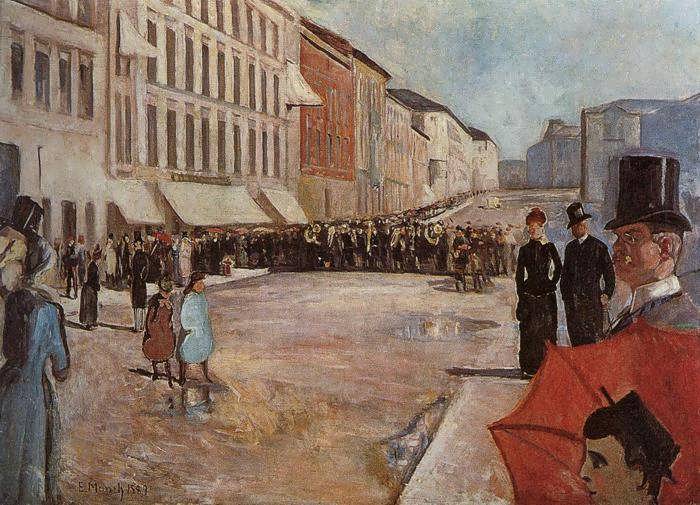 munch-TheMilitaryBandonKarlJohanStreet1